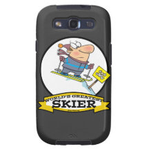 WORLDS GREATEST SKIER MEN CARTOON GALAXY SIII CASE