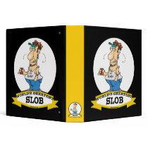 WORLDS GREATEST SLOB CARTOON BINDER