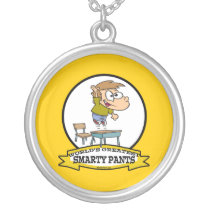 WORLDS GREATEST SMARTY PANTS BOY CARTOON CUSTOM JEWELRY