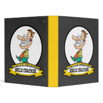 WORLDS GREATEST SMILE CRACKER CARTOON VINYL BINDERS