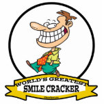 WORLDS GREATEST SMILE CRACKER CARTOON CUT OUTS