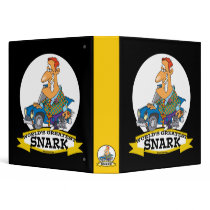 WORLDS GREATEST SNARK MEN CARTOON 3 RING BINDER
