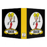 WORLDS GREATEST SNOB WOMEN CARTOON binders