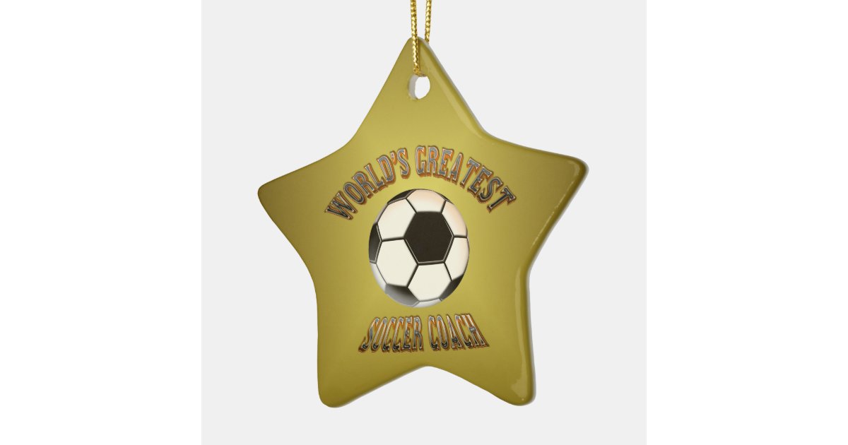 World's Greatest Soccer Coach Ornament Zazzle