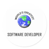 World's Greatest Software Developer stickers by jobshirt World's Greatest Software Developer stickers