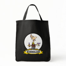 WORLDS GREATEST SOMMELIER CARTOON CANVAS BAGS