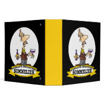 WORLDS GREATEST SOMMELIER CARTOON BINDERS