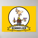 WORLDS GREATEST SOMMELIER CARTOON POSTER
