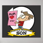 WORLDS GREATEST SON CARTOON POSTER