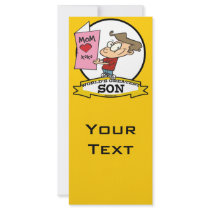 WORLDS GREATEST SON CARTOON RACK CARDS