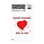 World's Greatest son-in-law Stamps