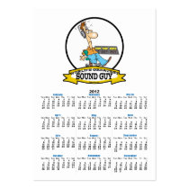 WORLDS GREATEST SOUND GUY MEN CARTOON BUSINESS CARDS