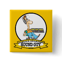 WORLDS GREATEST SOUND GUY MEN CARTOON PINS