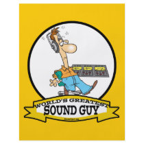 WORLDS GREATEST SOUND GUY MEN CARTOON FULL COLOR FLYER