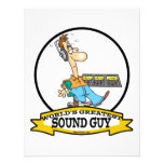 WORLDS GREATEST SOUND GUY MEN CARTOON CUSTOM INVITES