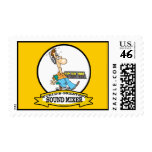 WORLDS GREATEST SOUND MIXER MEN CARTOON postage
