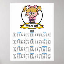 WORLDS GREATEST SPOILED BRAT CARTOON POSTER