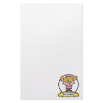 WORLDS GREATEST SPOILED BRAT CARTOON STATIONERY DESIGN