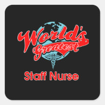 World's Greatest Staff Nurse Stickers