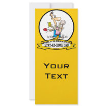 WORLDS GREATEST STAY AT HOME DAD CARTOON RACK CARDS