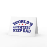 World's Greatest Step Dad Greeting Card