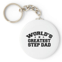 World's Greatest Step Dad Keychain