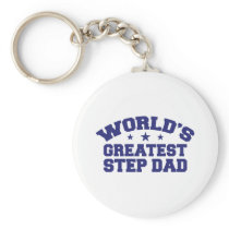 World's Greatest Step Dad Keychain