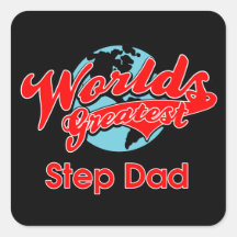 World's Greatest Step Dad Stickers