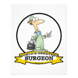 WORLDS GREATEST SURGEON MEN CARTOON PERSONALIZED INVITATIONS