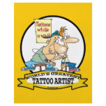 WORLDS GREATEST TATTOO ARTIST CARTOON FLYER