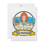 WORLDS GREATEST TAX PREPARER CARTOON INVITE