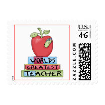 World's Greatest Teacher Postage Stamps