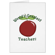 World's Greatest Teacher T shirts and Gifts cards