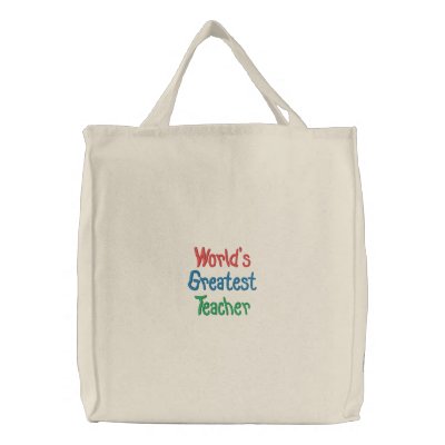 Worlds Greatest Teacher Tote Bag Template by Dmargie1029