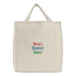 Worlds Greatest Teacher Tote Bag Template