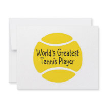 Worlds Greatest Tennis Player invitations by TeeZazzle Worlds Greatest Tennis Player invitations