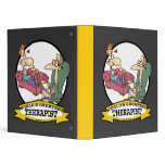 WORLDS GREATEST THERAPIST MEN CARTOON binders