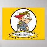 WORLDS GREATEST TIME OUTER CARTOON PRINT