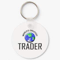 World's Greatest Trader keychains by jobshirt World's Greatest Trader keychains