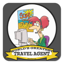 Funny Travel Sticker on Funny Travel Agent Stickers  Funny Travel Agent Sticker Designs