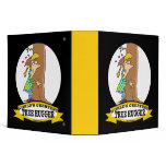 WORLDS GREATEST TREE HUGGER CARTOON VINYL BINDERS