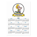 WORLDS GREATEST TWEEN GIRL CARTOON BUSINESS CARD TEMPLATE