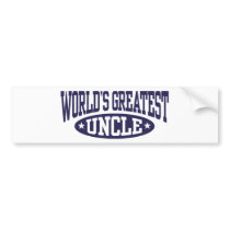 World's Greatest Uncle Bumper Stickers