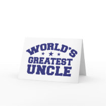 World's Greatest Uncle Greeting Cards