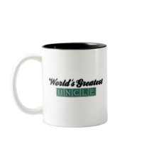 World's Greatest Uncle (Green) mugs