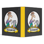 WORLDS GREATEST VAGABOND MEN CARTOON VINYL BINDER