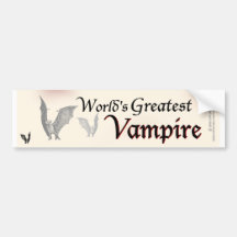 World's Greatest Vampire Bumper Sticker