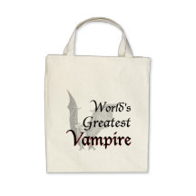 World's Greatest Vampire Canvas Bags