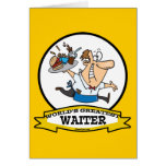 WORLDS GREATEST WAITER II MEN CARTOON CARD
