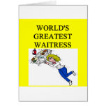 world's greatest waitress cards